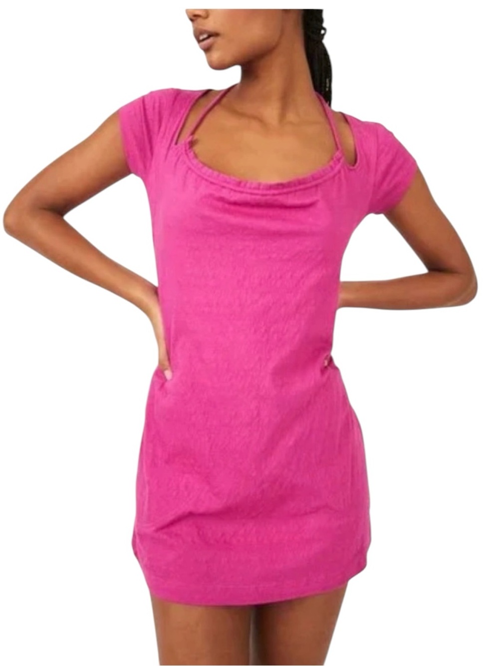 FP Beach Vivi Mini Dress Cover up, P2P:16-18”, L:34”